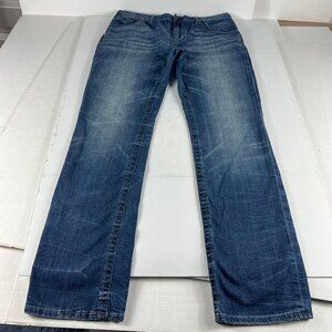 BKE Jeans Men's 36x33* Long Derek Straight Leg Blue Faded Stretch Denim Tag 36